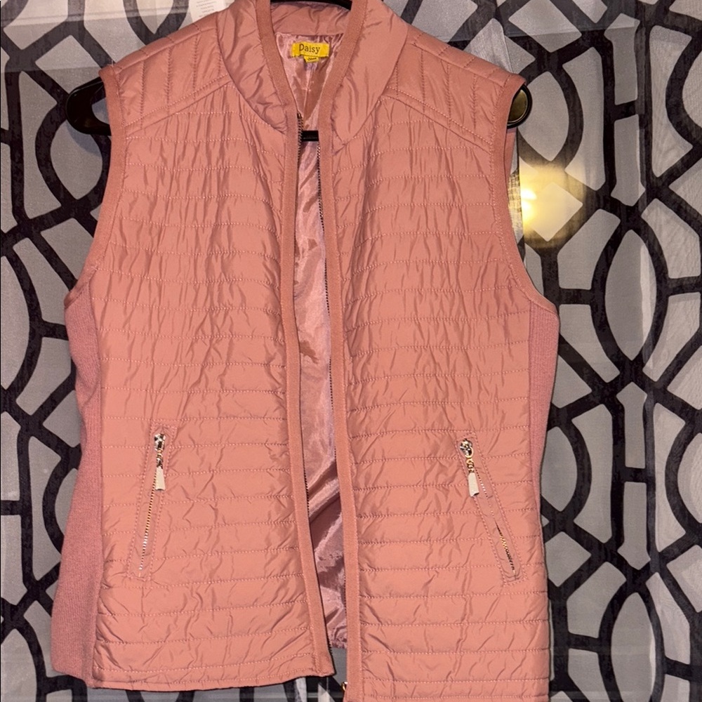 Dusty Rose Quilted Vest